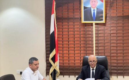 وزير المياه والبيئة يفتتح جلسة نقاشية حول المياه والطاقة والاستدامة البيئية بعدن