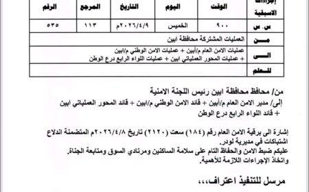 عاجل.. توجيهات أمنية لاحتواء الوضع في لودر بأبين