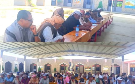 مشايخ وأعيان لودر والسلطة المحلية يصدرون بياناً هاماً بشأن الأحداث الأخيرة ويؤكدون دعمهم لفرض الأمن والاستقرار