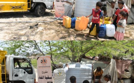 مؤسسة "رواد العمل الإنساني" تدشن مشروع "سقيا الماء" بتوزيع 100 ألف لتر في مودية