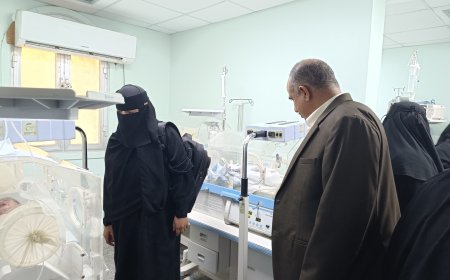 شركة إنتركشن الطرف الثالث في الرقابة والتقييم تنفذ زيارة ميدانية إلى مستشفى الرازي بأبين