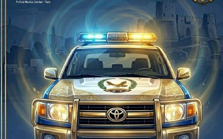 الأجهزة الأمنية ب​شرطة تعز تضبط مطلوباً متلبساً بسرقة سيارة تابعة لأحد المواطنين