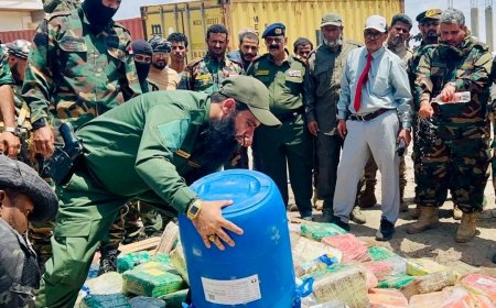 المقدم مياس الجعدني بإشراف النيابة الجزائية تم إتلاف 1213 كيلو من الحشيش والشبو والهيروين وحبوب الكبتاجون