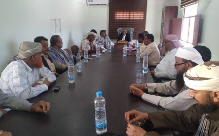 المكتب التنفيذي بحبان يعقد اجتماع دورته الاعتيادية الرابعة لشهر أبريل 2026 ويناقش عدد من التقارير في جدول أعماله