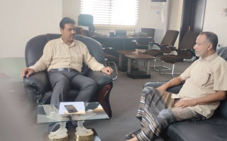 الدكتور الجوهي يبحث مع المهندس باصرة الوضع الاستثماري الخاص بالتعدين في بروم ميفع