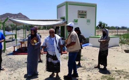 تأهيل مشروع مياه بئر النخعي في دثينة بلودر بتكلفة 95 ألف دولار