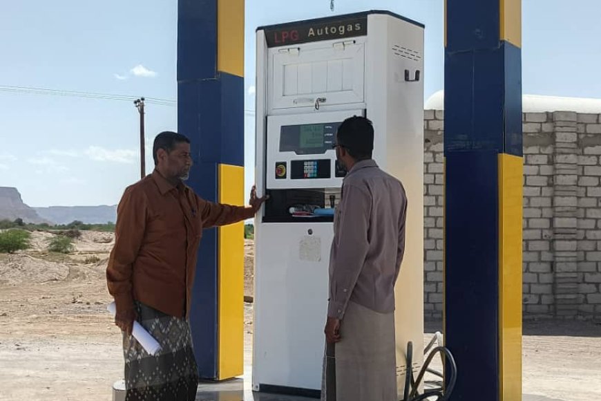 نزول ميداني على محطات تعبئة الغاز بمديرية القطن 