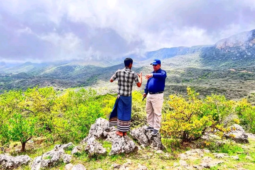 المستشار الفني لوزارة الزراعة يزور محمية حوف ويبحث مع السلطة المحلية القضايا البيئية والتنوع البيولوجي للحفاظ على المصادر الوراثية والتنموية