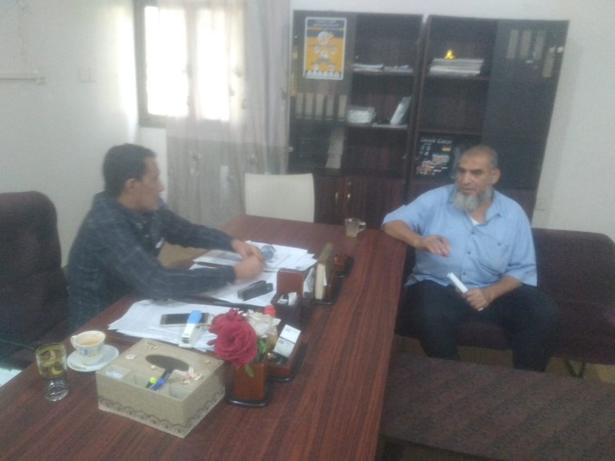 مدير عام مستشفى الأمراض النفسية يجتمع بمدير إدارة التمريض