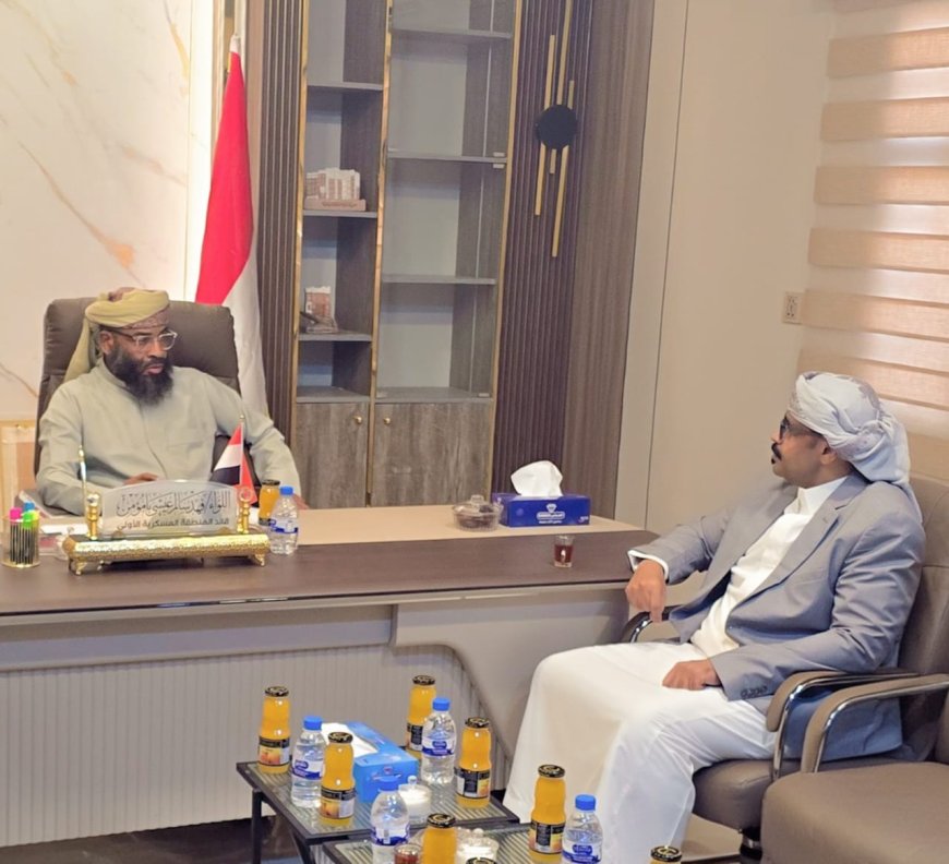 قيادة المنطقة العسكرية الأولى تستقبل مدير عام مصلحة شؤون القبائل وتؤكد تعزيز التنسيق الأمني