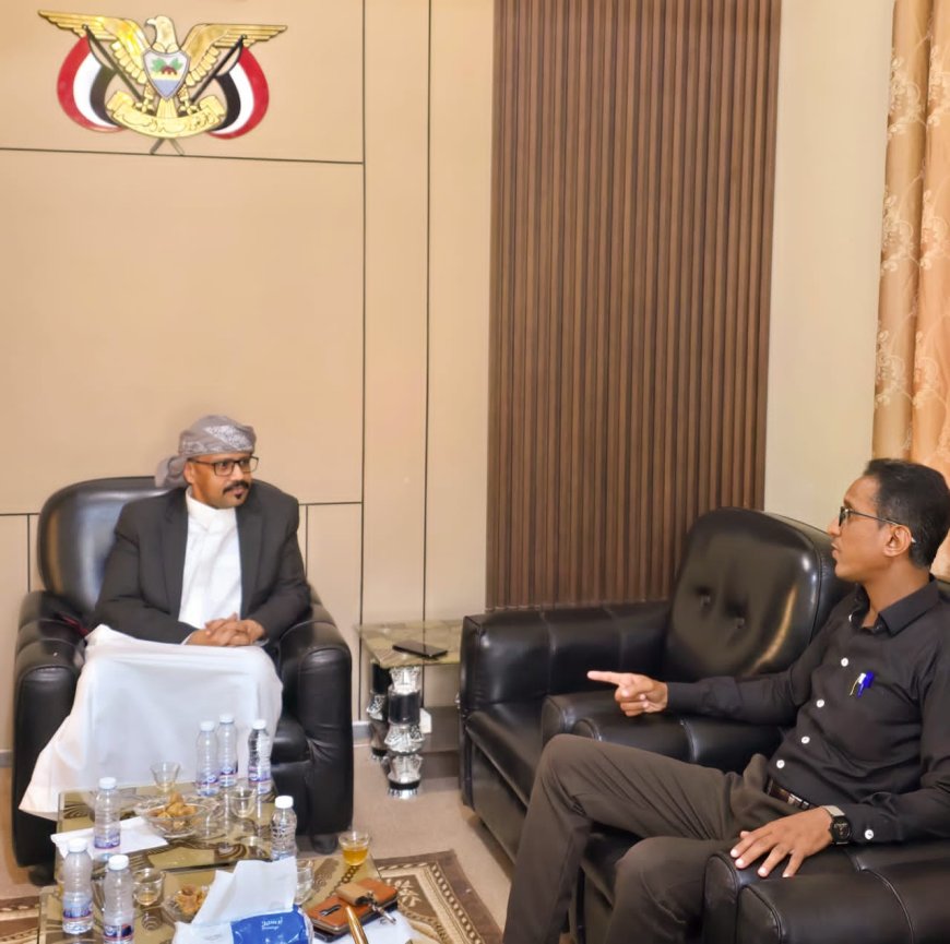 التميمي مدير مصلحة شؤون القبائل يبحث مع القائم بأعمال مدير عام مكتب وزارة الزراعة والري سبل التعاون المشترك