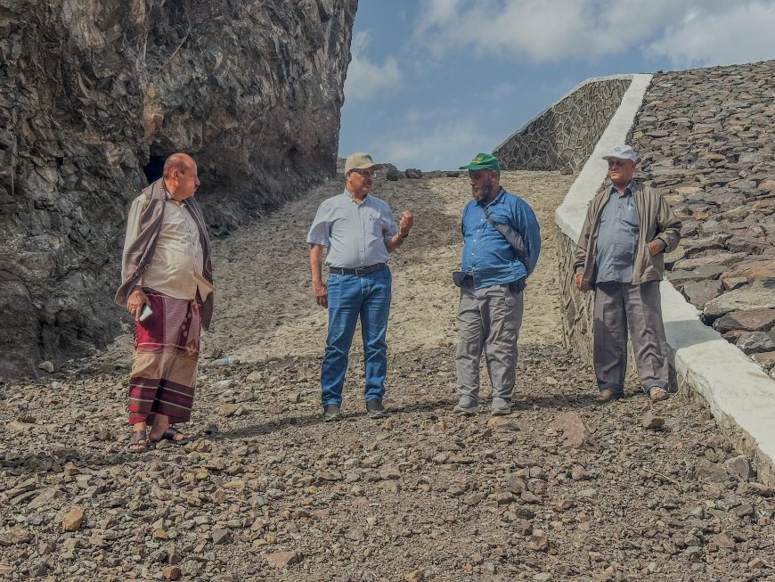 لجنة من وزارة الزراعة تستلم سدّي كلتاه والناشع في الضالع