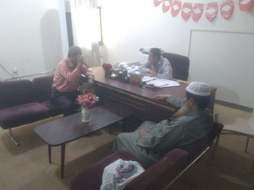 مدير عام مستشفى الأمراض النفسية يلتقي مدير مكتب الصحة بمديرية الشيخ عثمان