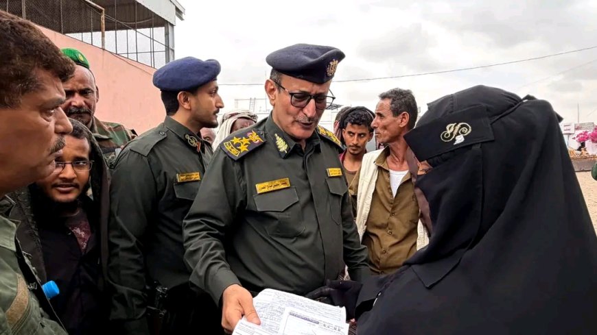 وكيل مصلحة الأحوال المدنية يتفقد مركز الأحوال المدنية بمحافظة لحج