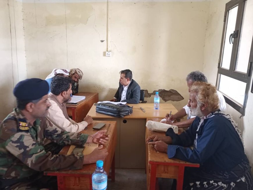 مدير أمن لودر ووكيل نيابة أبين يناقشان سبل التنسيق الأمني فيما بينهما