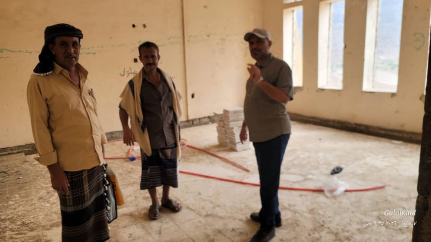 المسيمير تشهد نقلة نوعية في البنية المؤسسية.. مدير عام المديرية يتفقد مشروع المجمع الحكومي ويؤكد قرب إنجازه