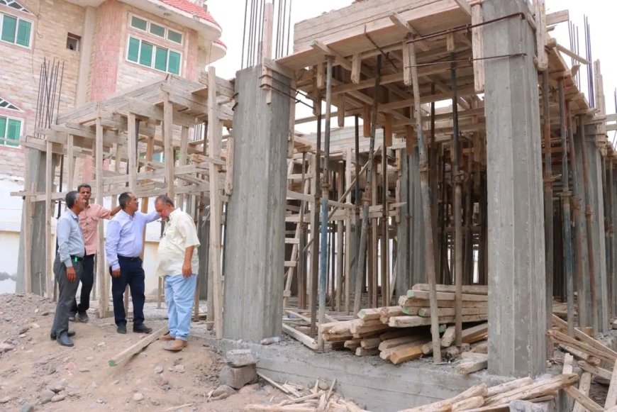 مدير عام خورمكسر يطّلع على تقدم العمل في مشروع فصول جديدة بثانوية عبدالباري للبنات