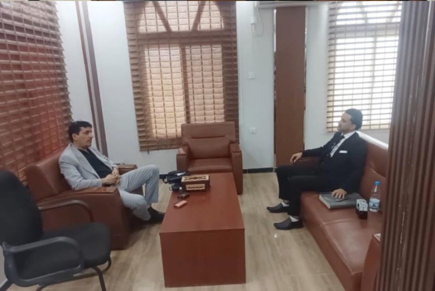 القيادي محمود عادل الحوشبي يطلع قيادة وزارة الشباب والرياضة على أنشطة واحتياجات نادي شباب المسيمير