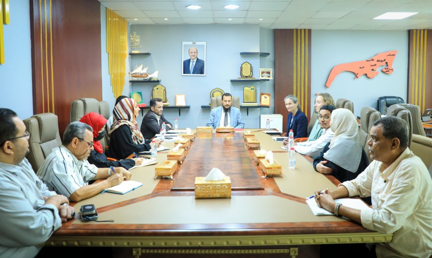 المحافظ عبد الرحمن شيخ يبحث مع السفيرة الهولندية تعزيز دعم التنمية في العاصمة عدن