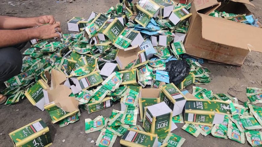 صحة البيئة بالمنصورة تتلف أكثر من "200" باكت من شمة الحوت المحضور