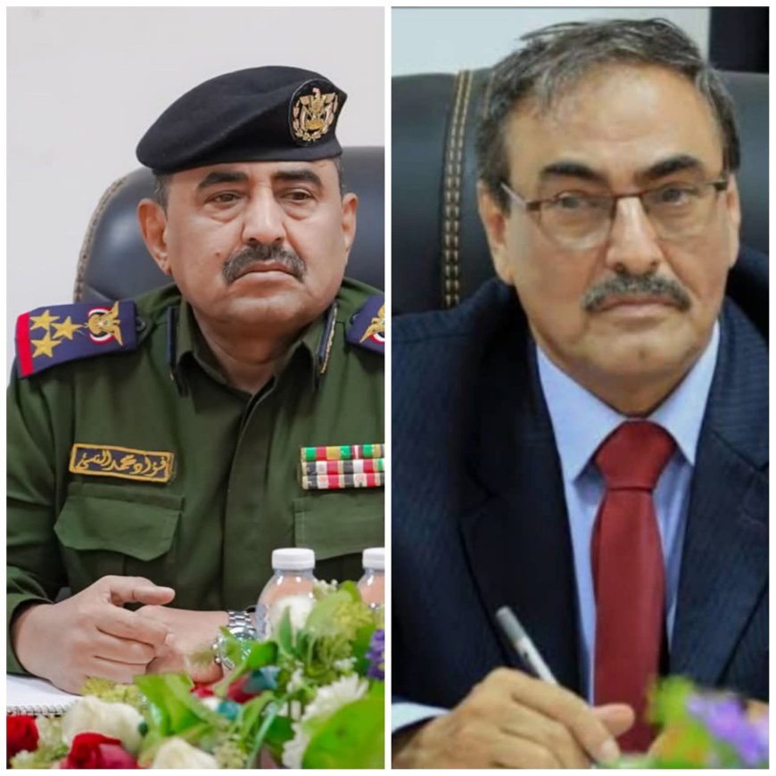 مدير عام شرطة شبوة يعزي الأمين العام للمحافظة في وفاة والدته الفاضلة