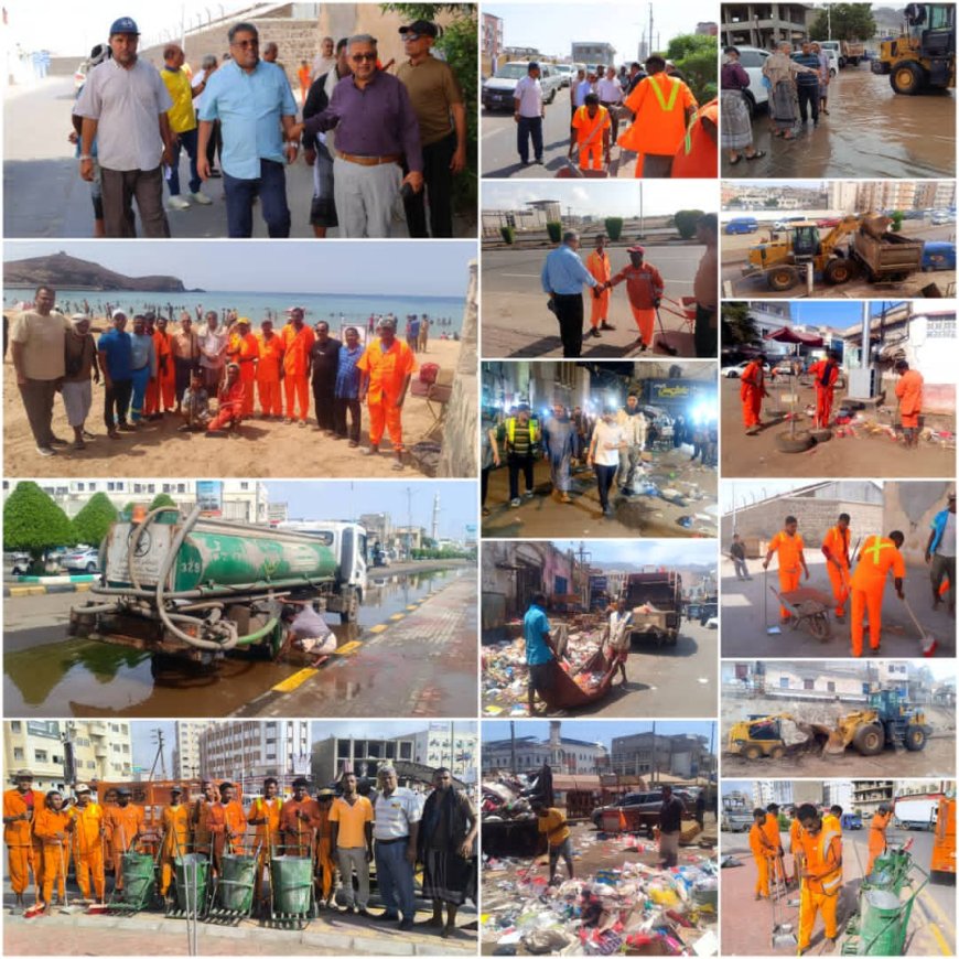 للشهر الثالث على التوالي:  *حملة « نظافة مدينتي ..مسؤوليتي » تتواصل في مديريات العاصمة عدن 