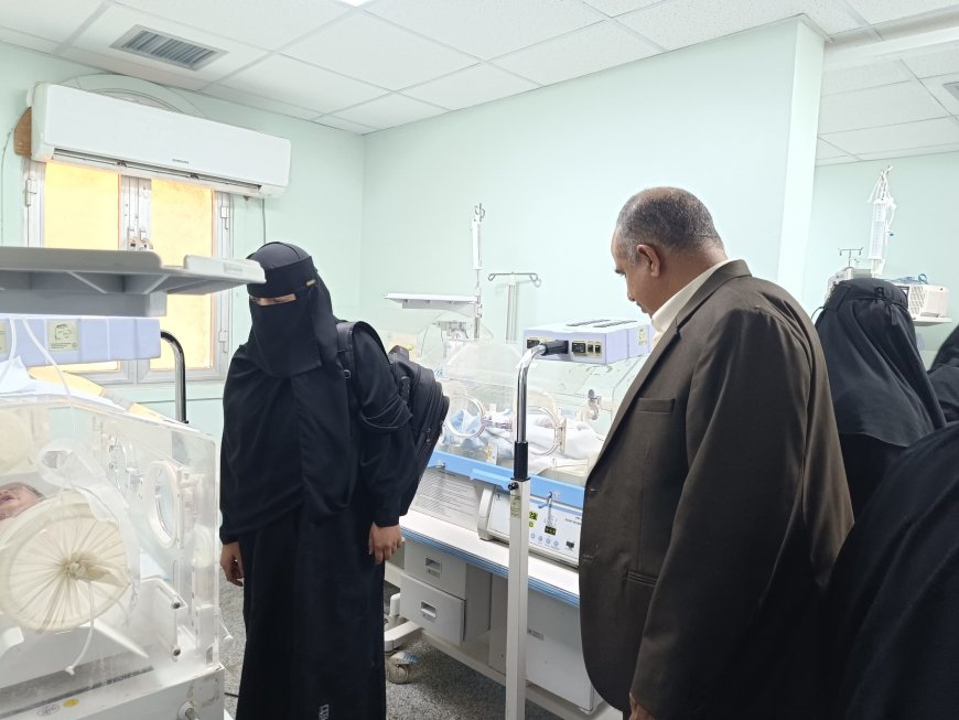 شركة إنتركشن الطرف الثالث في الرقابة والتقييم تنفذ زيارة ميدانية إلى مستشفى الرازي بأبين