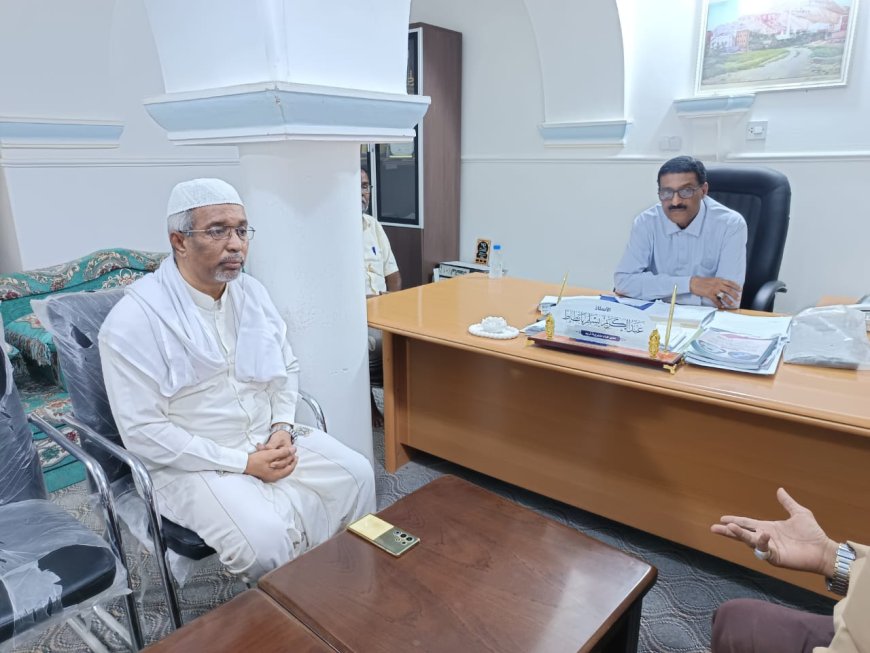 مدير عام مديرية تريم يلتقي لجنة إصلاح ذات البين ويؤكد دعم الجهود المجتمعية