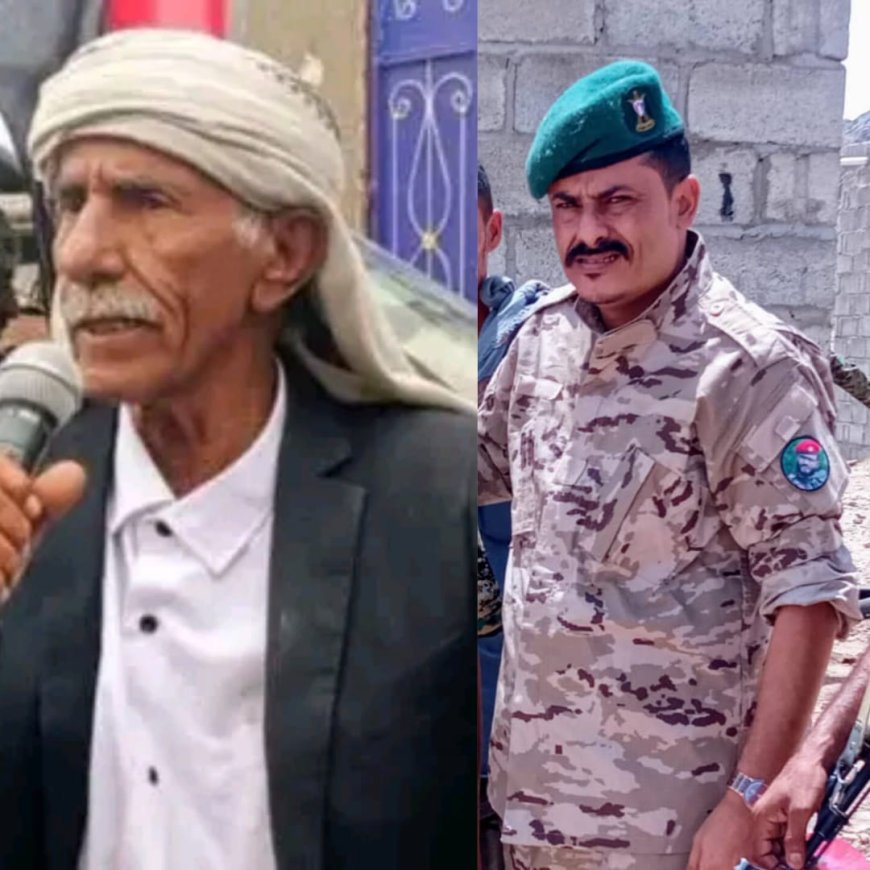 أركان قوات الأمن الوطني بالمنطقة الوسطى بأبين يعزي في استشهاد رئيس انتقالي مودية