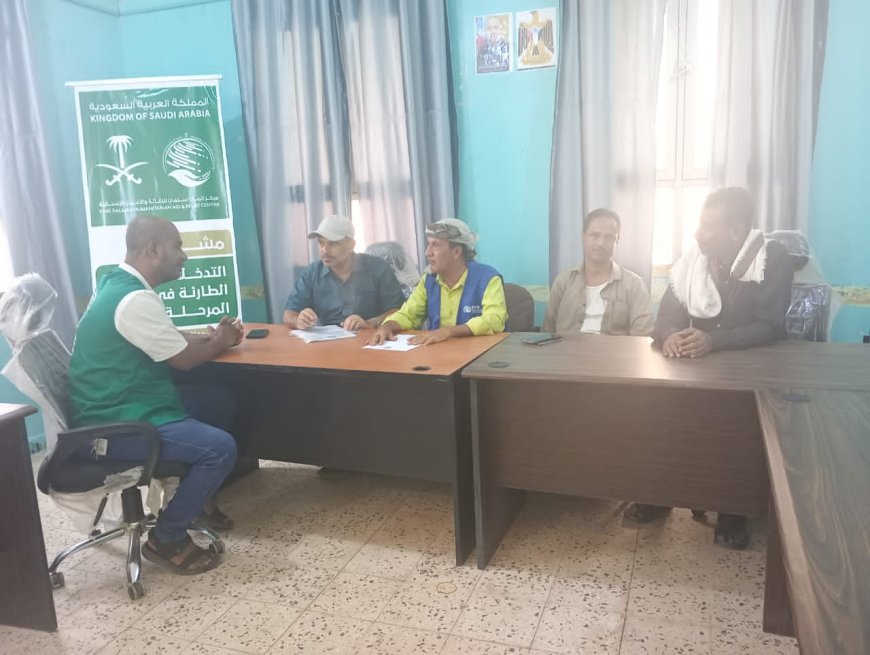 لحج.. مدير عام المسيمير يبحث مع مؤسسة يماني خطة توزيع المساعدات الغذائية المدعومة من مركز الملك سلمان
