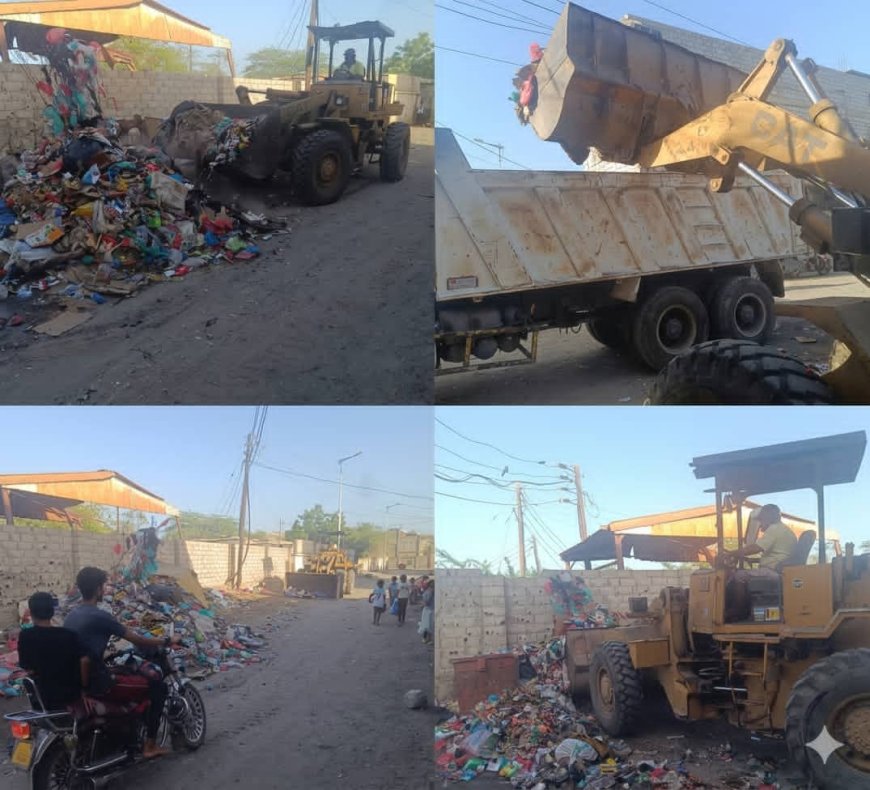 تدشين حملة نظافة شاملة في جعار وماجاورها  لتعزيز المظهر الحضاري وتحسين البيئة 