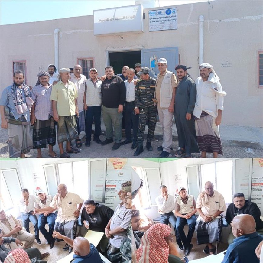 وفد من الخدمات الطبية وخلية الأعمال الإنسانية للمقاومة الوطنية يزور خور عميرة للاطلاع على الاحتياجات الصحية