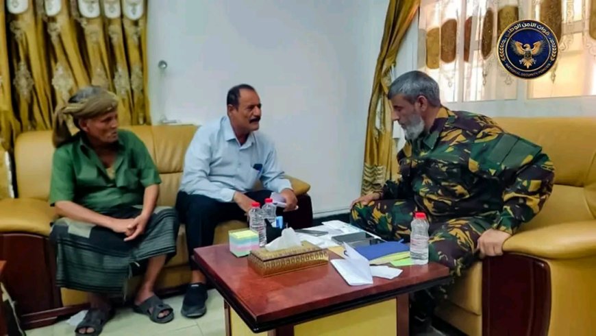 اللواء الدكتور عبدالسلام الجمالي يلتقي مندوبين من لواء بارشيد والدعم الأمني حضرموت ويؤكد حرص القيادة على معالجة أوضاعهم