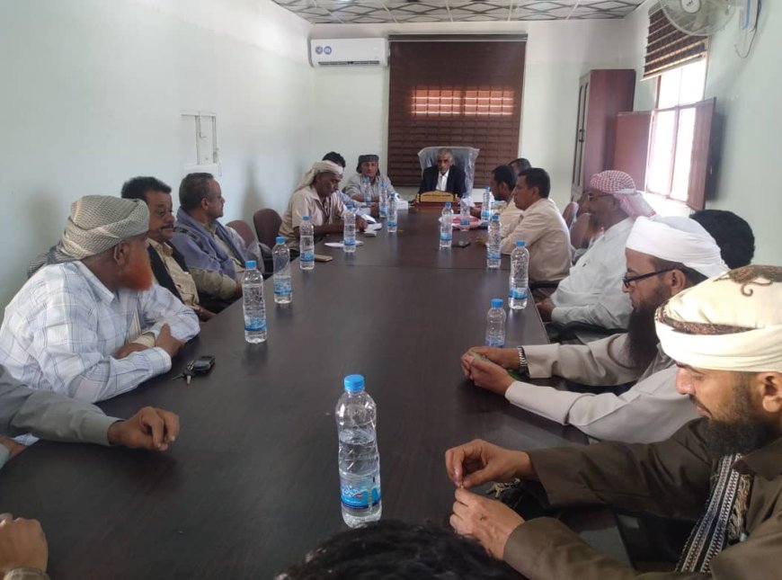 المكتب التنفيذي بحبان يعقد اجتماع دورته الاعتيادية الرابعة لشهر أبريل 2026 ويناقش عدد من التقارير في جدول أعماله