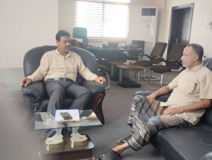 الدكتور الجوهي يبحث مع المهندس باصرة الوضع الاستثماري الخاص بالتعدين في بروم ميفع