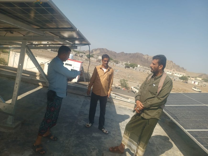 المغربي يتفقد سير عمل مشروع ترميم وتأهيل سطح مستشفى الملاح