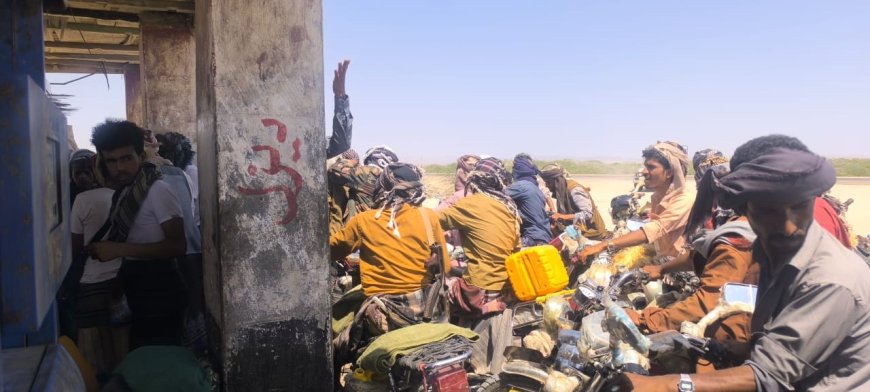 أزمة وقود خانقة في مديرية أحور